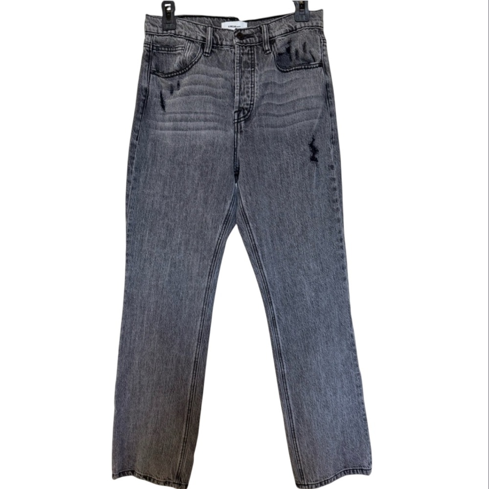 KanCan High Rise Straight Jeans Gray Vintage Wash Size 5